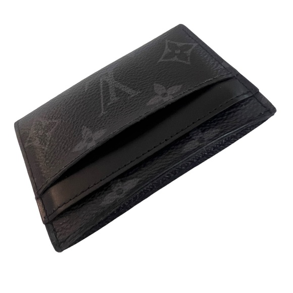 Louis Vuitton Monogram Eclipse Porte-Cartes Double Card Holder Wallet - Picture 2 of 8